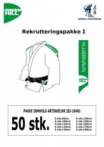 Rekrutteringspakke I fra Green Hill koster 12.215,-
