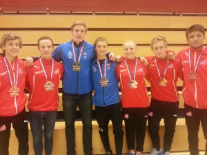 Norske medaljevinnere i Emmen. FOTO: Albin Dal